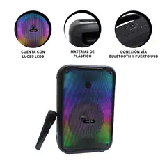 GENERICO - Pack2 Parlante Practico para Fiesta Y+Banderitas Adhesivas