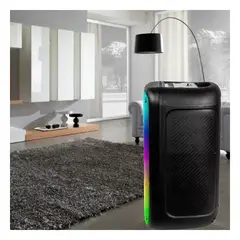 GENERICO - Pack4 Altavoz de Fiesta con Luces LED Y+Papel de Regalo