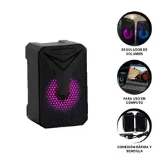 GENERICO - Pack6 Altavoz Funcional y Bueno Tono Negro