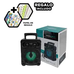 GENERICO - Parlante para Paseo Familiar de 4 Pulgadas Y+Papel de Regalo