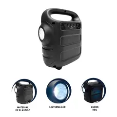 GENERICO - Pack2 Altavoz Practico Estandar en Negro Y+Ligas de Regalo