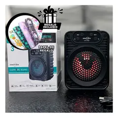 GENERICO - Parlante para Paseo Familiar con Luces LED Y+Papel de Regalo