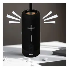 GENERICO - Pack4 Altoparlante Util en Color Negro Y+Papel de Regalo