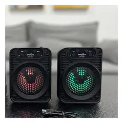 GENERICO - Pack4 Altavoz de Sonido con Entrada USB