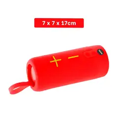 GENERICO - Pack2 Dispositivo de Sonido Compacto Rojo Y+Papel de Regalo