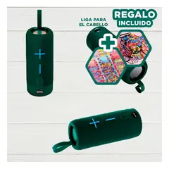 GENERICO - Altoparlante con Alto Volumen en Verde Y+Ligas de Regalo