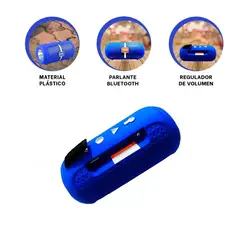 GENERICO - Pack4 Altavoz Compacto en Color Azul Y+Ligas de Regalo