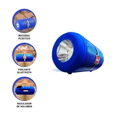 GENERICO - Pack6 Altavoz Inteligente y Eficiente Azul Y+Papel de Regalo