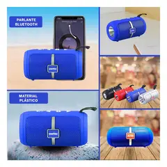 GENERICO - Pack6 Altavoz para Amantes de Musica Azul Y+Regalo Stickers