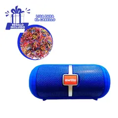 GENERICO - Pack6 Bocina Inalambrico en Color Azul Y+Ligas de Regalo