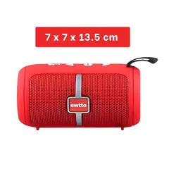 GENERICO - Pack4 Parlante de Potente Rendimiento Rojo Y+Regalo Agendita