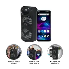 GENERICO - Pack2 Sistema Acustico Duradero en Negro Y+Regalo Stickers