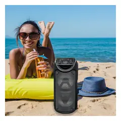 GENERICO - Pack4 Sistema de Sonido Util en Negro Y+Banderitas Adhesivas