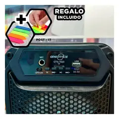 GENERICO - Reproductor con Conexion BT Negro Y+Post-it Adhesivos