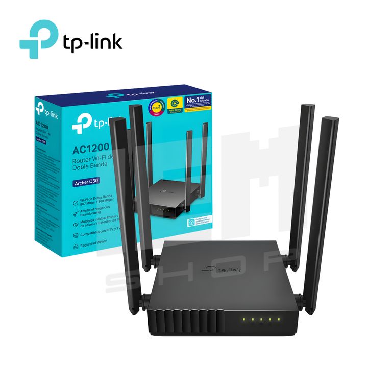 Router Tp-Link Archer C50 de 4 antenas Ac1200