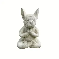 VATYERTY - 1 estatua de perro Buda meditativo
