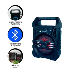 GENERICO - Pack2 Parlante para Fiestas de 4in en Negr Y+Regalo Agendita