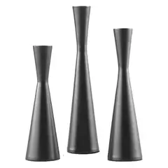 VATYERTY - Conjunto de 3 candelabros de cintura pequeña