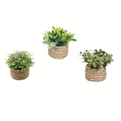 VATYERTY - Juego de 3 plantas artificiales