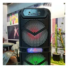 GENERICO - Pack2 Parlante de Fiestas GTS 2148 en Negr Y+Regalo Agendita