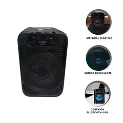 GENERICO - Pack4 Parlante con Conexion a USB de 4pulg Y+Ligas de Regalo