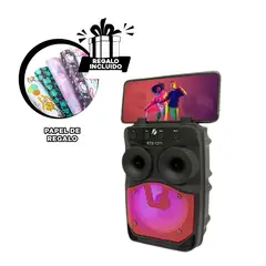 GENERICO - Pack12 Altavoz con Posacelular Negr Y+Ligas de Regalo