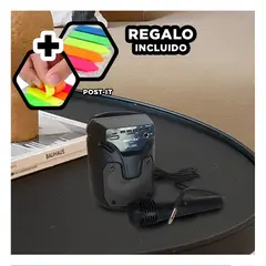 GENERICO - Bocina Inalambrico en Tono Plomo Y+Post-it Adhesivos