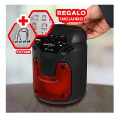 GENERICO - Parlante para Exteriores en Tono Rojo Y+Regalo Stickers