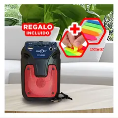 GENERICO - Bocina Inalambrico en Tono Rojo Y+Post-it Adhesivos