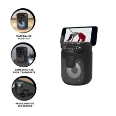 GENERICO - Pack4 Bocina Inalambrico en Plomo Y+Banderitas Adhesivas