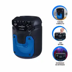 GENERICO - Pack2 Parlante Practico en Color Azul Y+Regalo Agendita