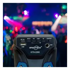 GENERICO - Pack4 Bocina Inalambrico en Azul Y+Banderitas Adhesivas