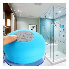 GENERICO - Pack4 Parlante Resistente en Tono Azul Y+Papel de Regalo