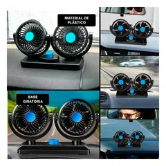 GENERICO - Pack6 Mini Enfriador de Auto Color Negro Y+Regalo Agendita