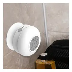 GENERICO - Pack2 Speaker con Proteccion Blanco Y+Banderitas Adhesivas