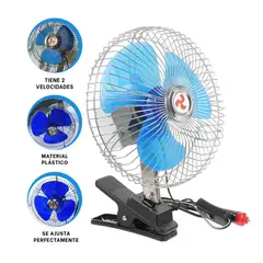 GENERICO - Pack4 Ventilador Facil de Transportar Y+Banderitas Adhesivas
