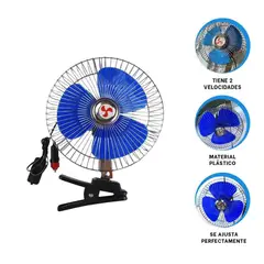 GENERICO - Pack6 Mini Enfriador para Auto en Tono Azul