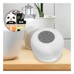 GENERICO - Pack12 Altavoz Resistente al Agua Blanco Y+Regalo Agendita