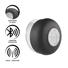 GENERICO - Pack4 Speaker con Proteccion Negro Y+Banderitas Adhesivas