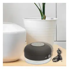 GENERICO - Pack2 Speaker para Ducha Decorativo en Tonalidad Negro