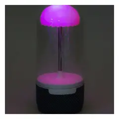 GENERICO - Pack2 Parlante con Luz transparente Y+Banderitas Adhesivas