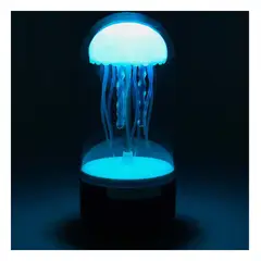 GENERICO - Pack2 Bocina con Luces Medusa Transparente Y+Ligas de Regalo