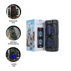 GENERICO - Pack4 Bocina Funcional en Tono Negro Y+Ligas de Regalo