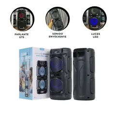 GENERICO - Pack6 Bocina Compacto Robusto Practcio en Color Negro