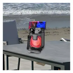 GENERICO - Pack2 Altavoz Compacto Robusto en Rojo Y+Ligas de Regalo