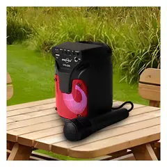 GENERICO - Pack4 Altavoz Practico en Color Rojo Y+Papel de Regalo