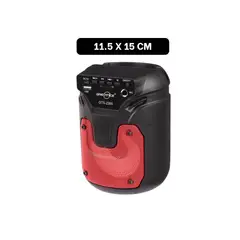 GENERICO - Pack4 Altavoz Versatil y Practico Rojo Y+Regalo Stickers