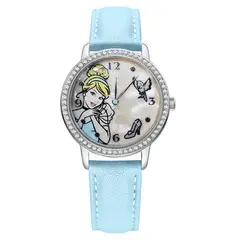 DISNEY - Reloj Mujer Cenicienta Analógico Nácar Cristales Azul - PN1481