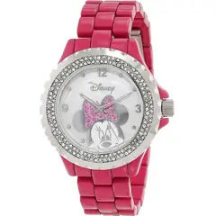 DISNEY - Reloj Mujer Minnie Mouse Analógico Piedras Acero - WDS000080