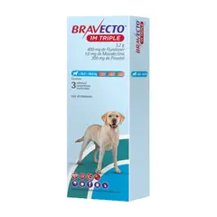 BRAVECTO - 1M Triple 20-40 Kg X3 Tabletas